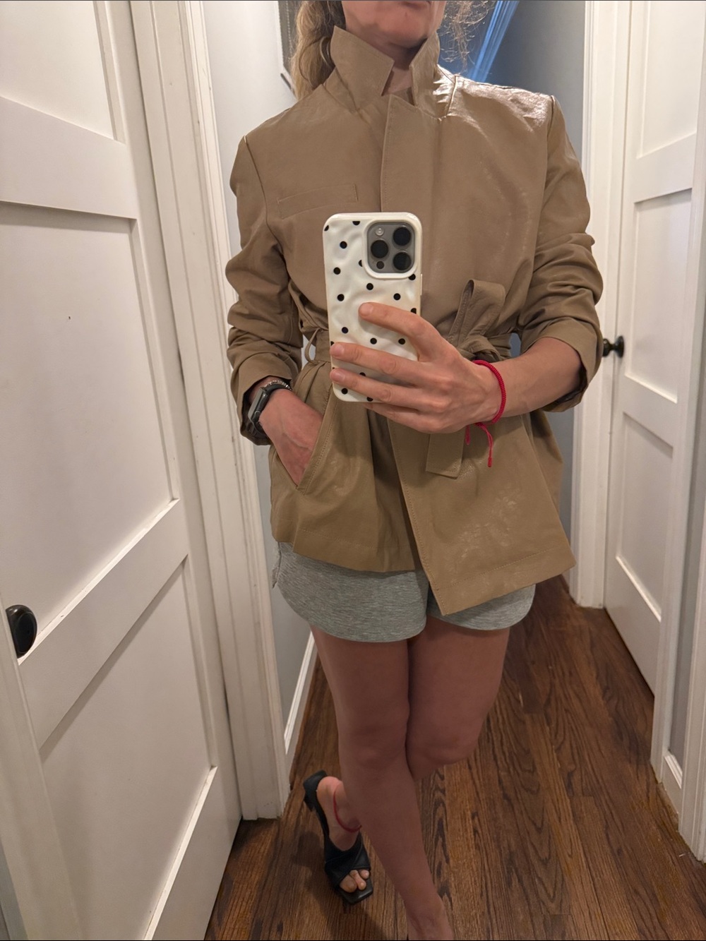 Faux leather jacket